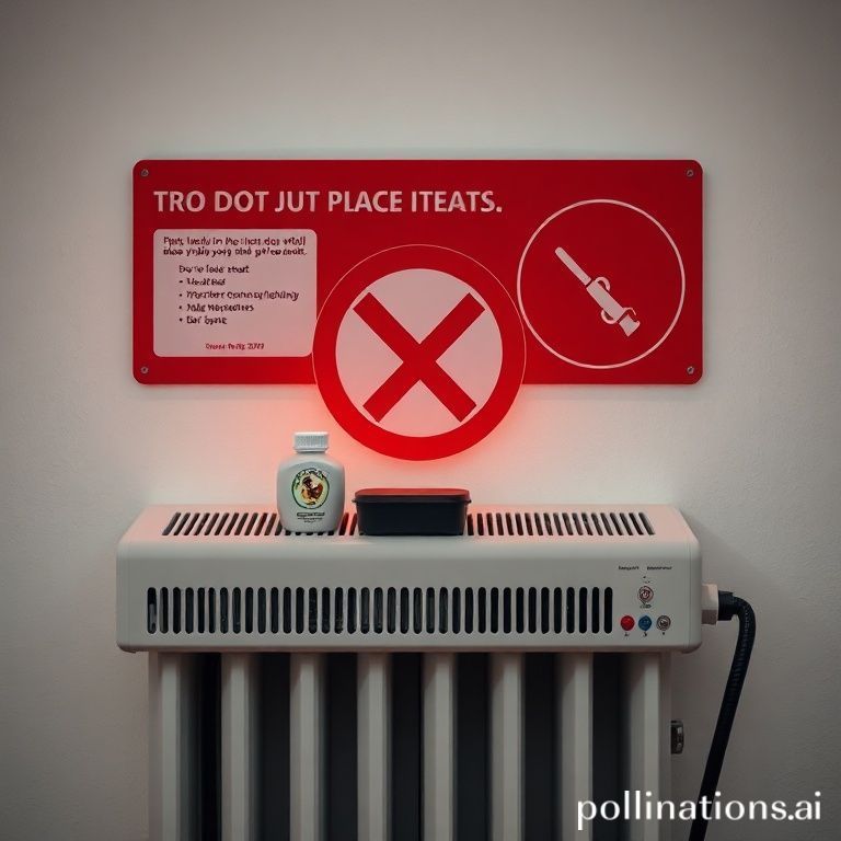 패널히터 위에 물건 올리지 말아야 하는 기본 주의사항