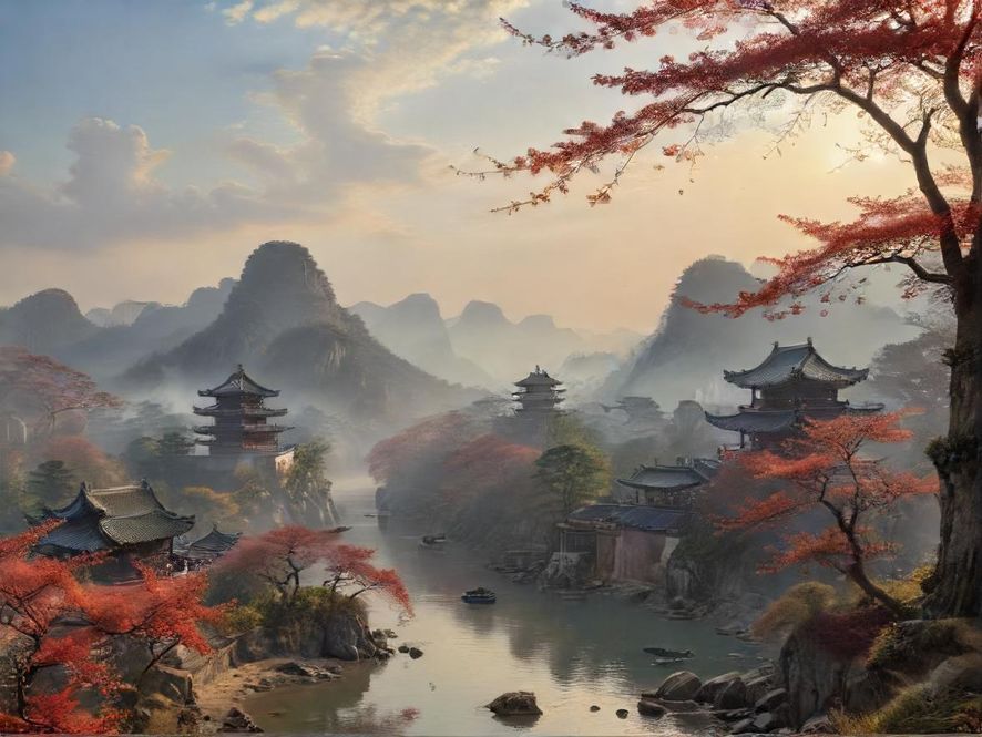 朋友们在户外开心地玩耍