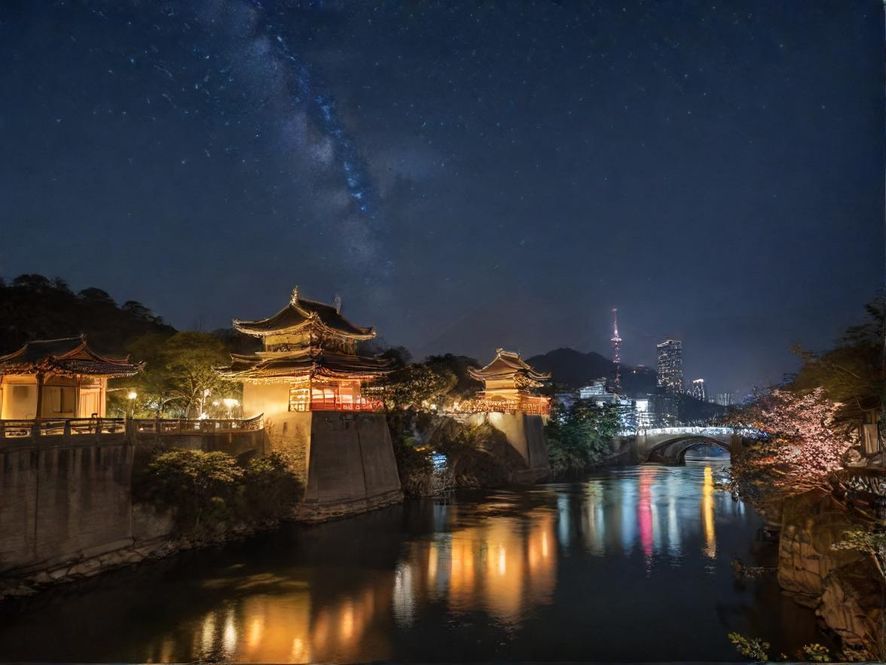 夜晚城市霓虹灯下,一条充满神秘色彩的小径蜿蜒伸展,远处是繁华都市的璀璨光影,象征着百花丛兼职网站带来的无限可能和探索的乐趣。