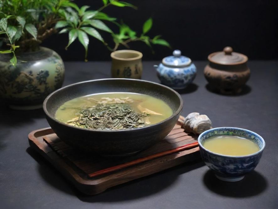 深圳茶艺师在古色古香的茶室中专注冲泡,光影交错,营造出极致的品茶氛围。