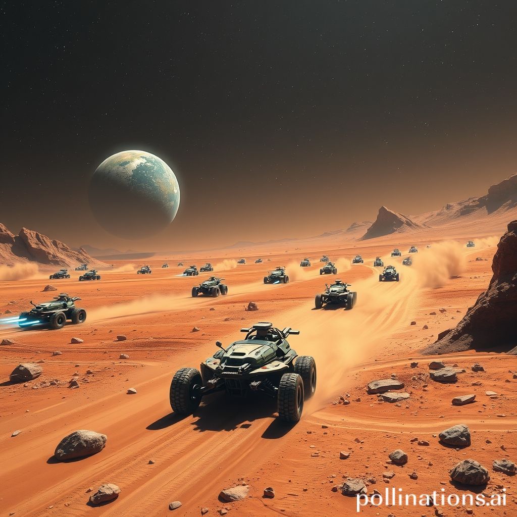 火星上的赛车，对地球的攻击，以完全控制地球 