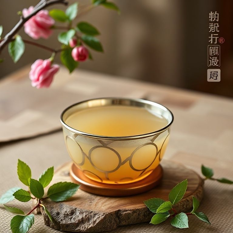 古朴雅致的茶室一角，精致的茶具散发着宁静的韵味