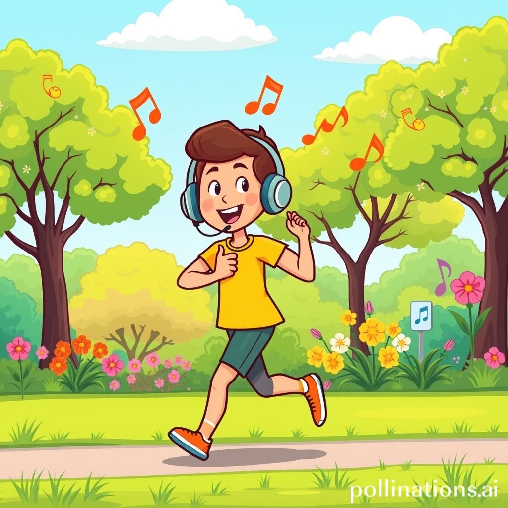 跑步者听音乐