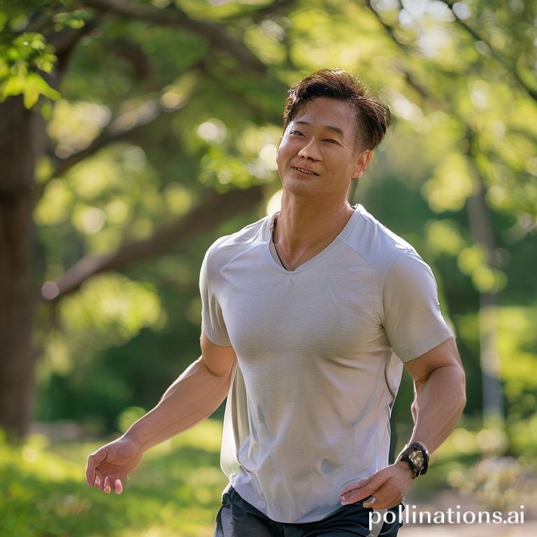 50대 남성의 중년 남성 폐기능 개선 운동 관련 이미지