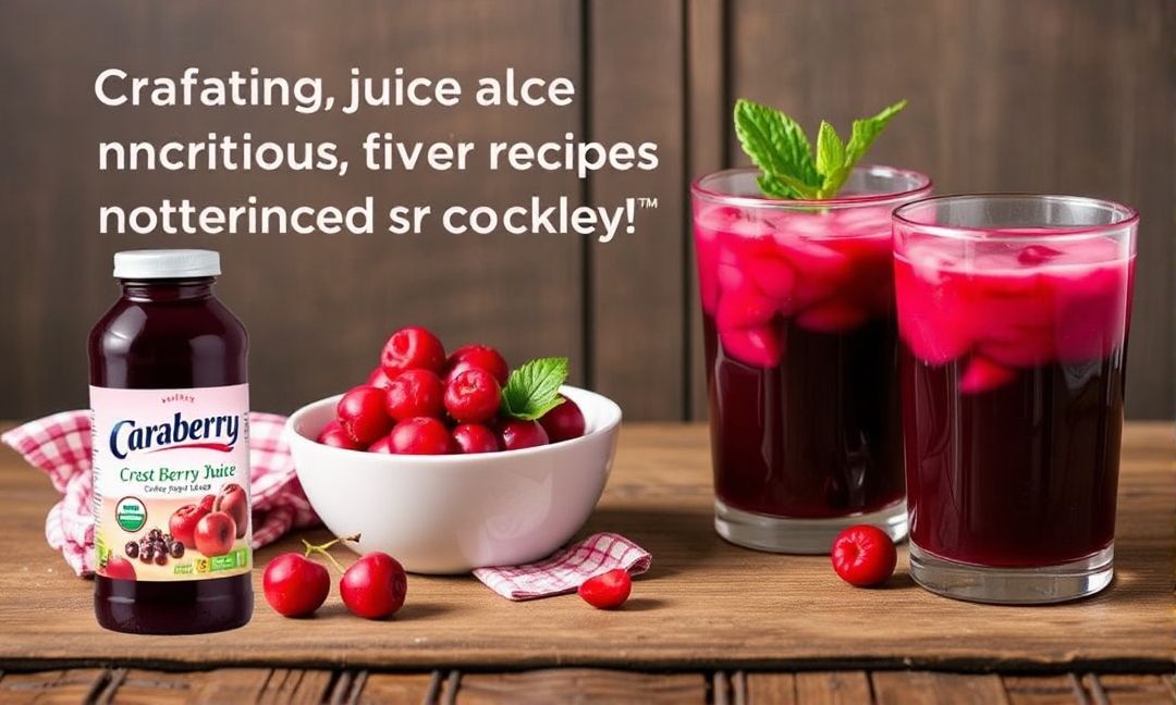 **Crafting Delicious and Nutritious Recipes with Nutrient-Enriched Cranberry Juice**