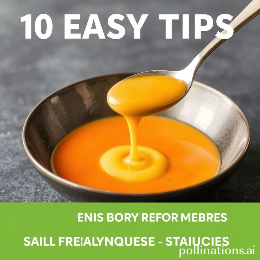 10 Easy Tips for Creating Balanced and Flavorful Sauces