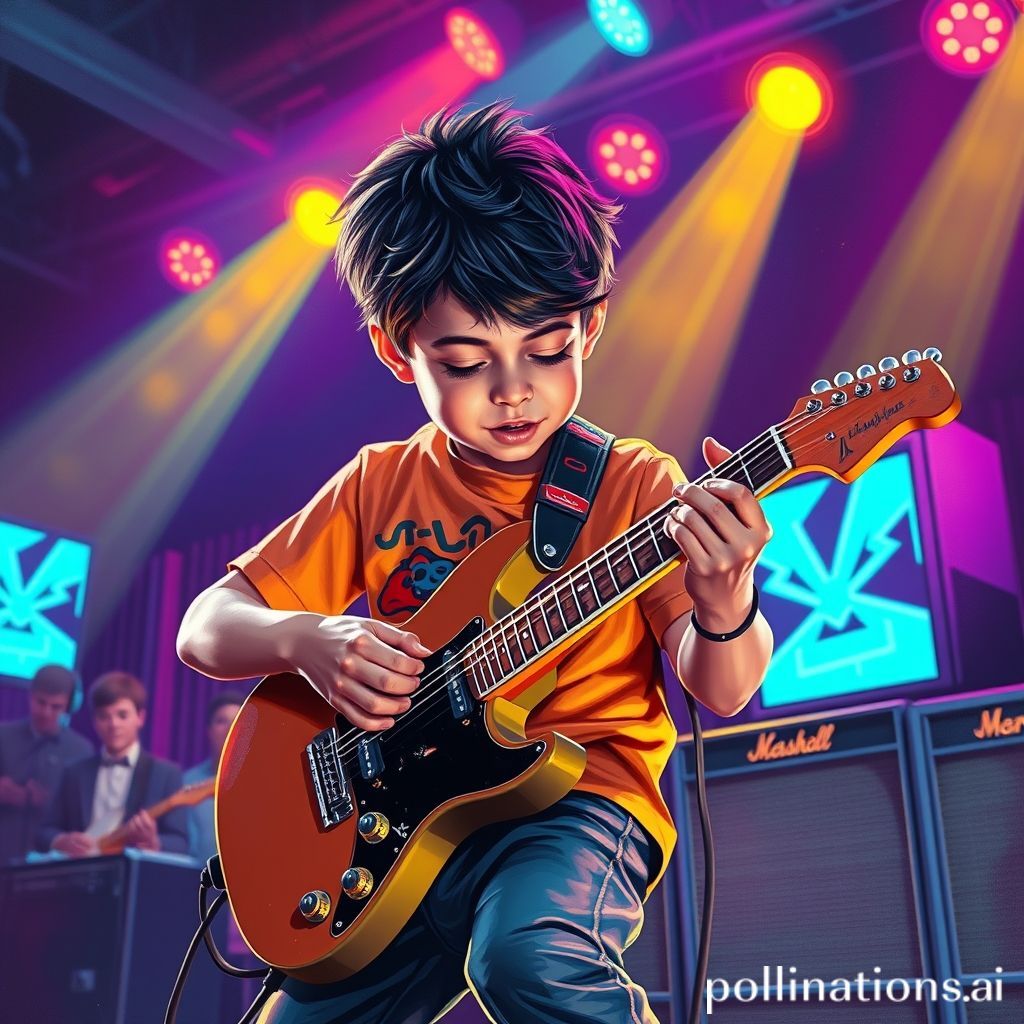10-year-old guitar-playing prodigy rocks on