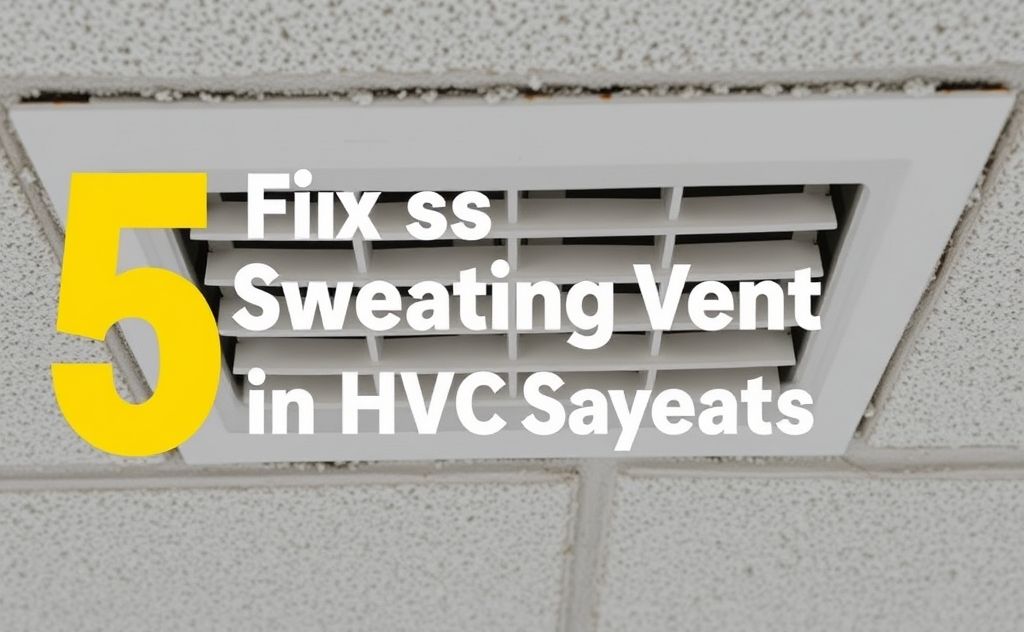 5 Fixes for Sweating Vents in HVAC Systems