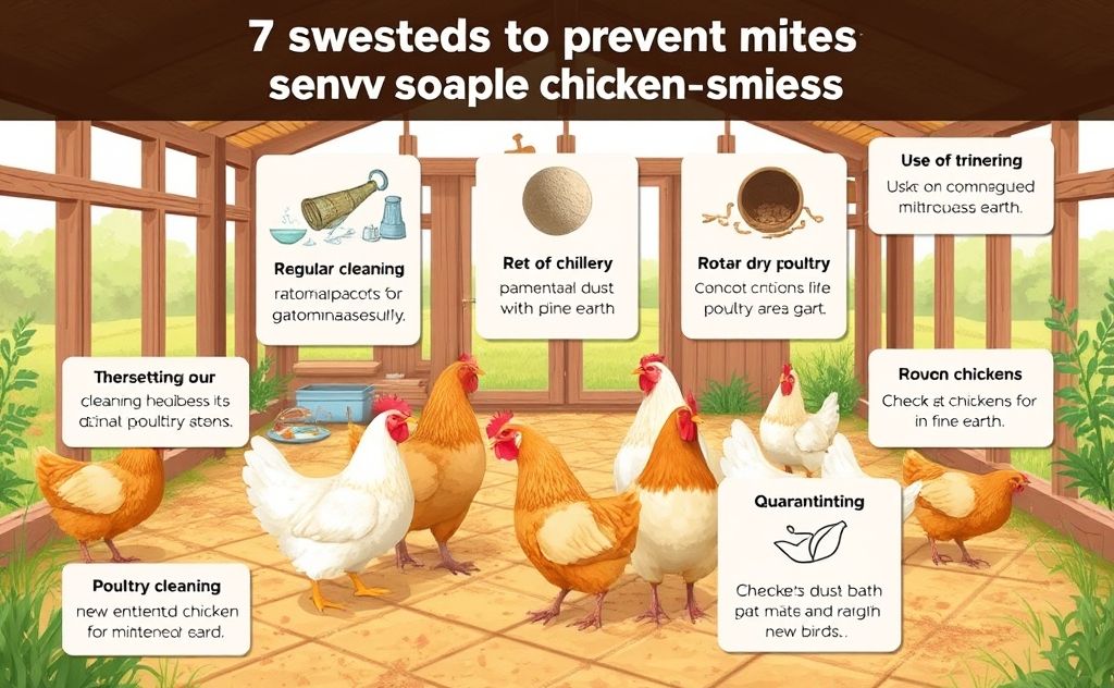 7 methods to prevent mites in chickens