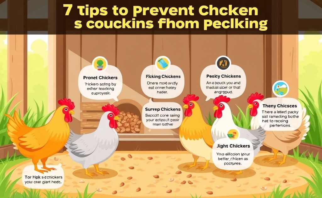 7 tips to prevent chickens from pecking