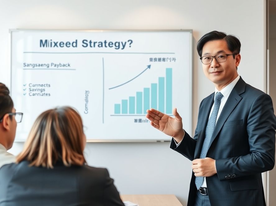 두 가지 혜택을 함께 활용하는 혼합 전략을 제시하는 모습.