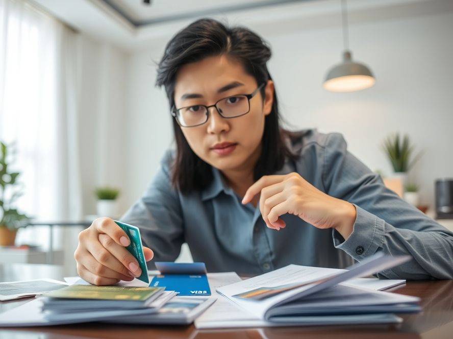 현명한 카드 선택이 가져올 큰 재정적 차이를 보여주는 이미지.