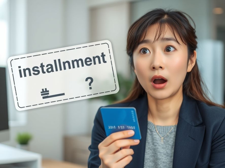 할부인 줄 알았는데 대출? 라이트할부의 진짜 정체를 깨닫는 모습.