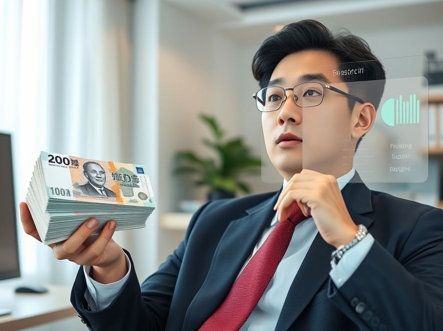 현명한 금융 의사결정을 고민하는 모습