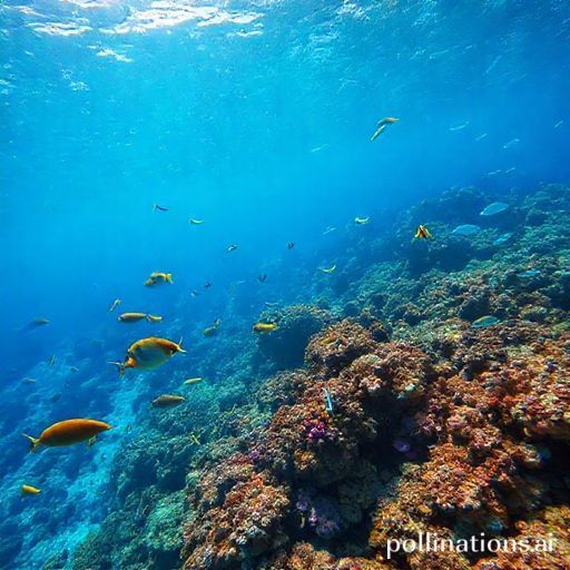 A beautiful underwater coral reef with tropical fish