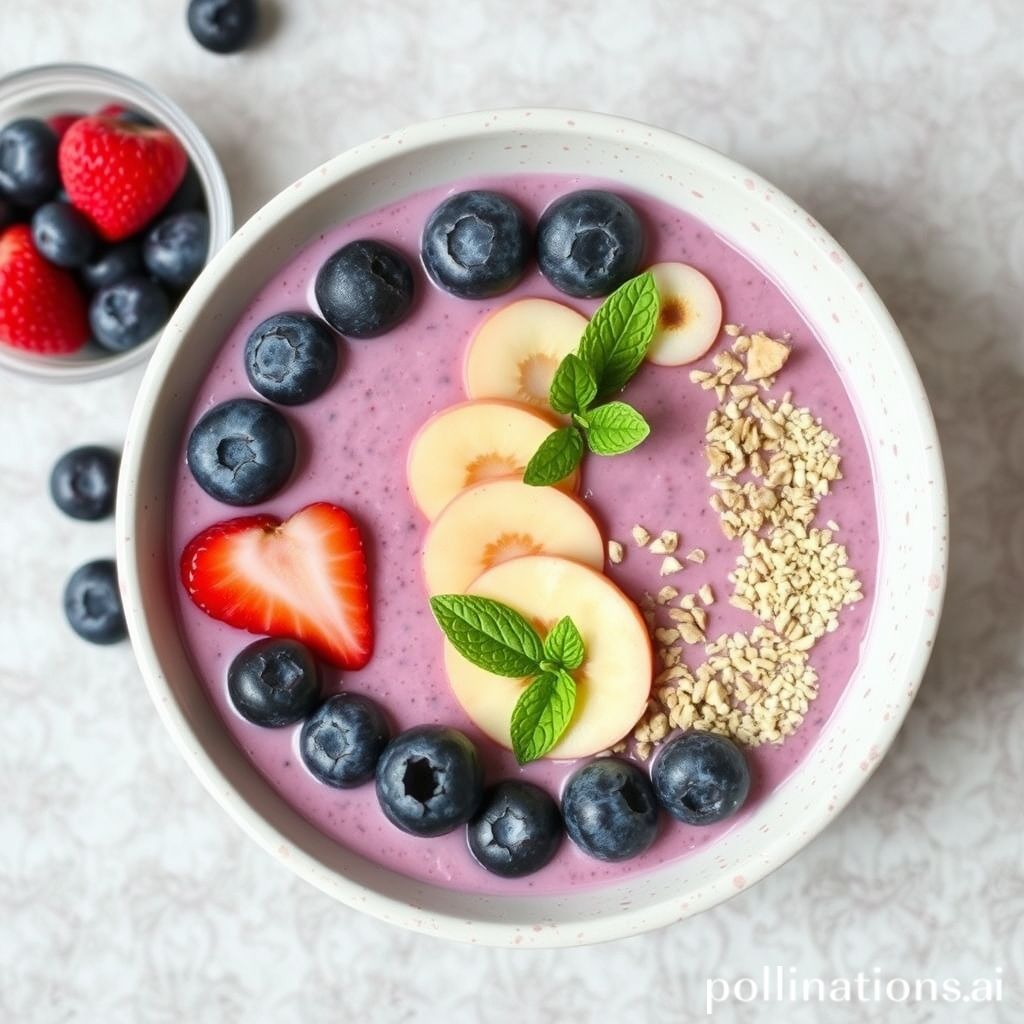 how to make a blueberry smoothie bowl