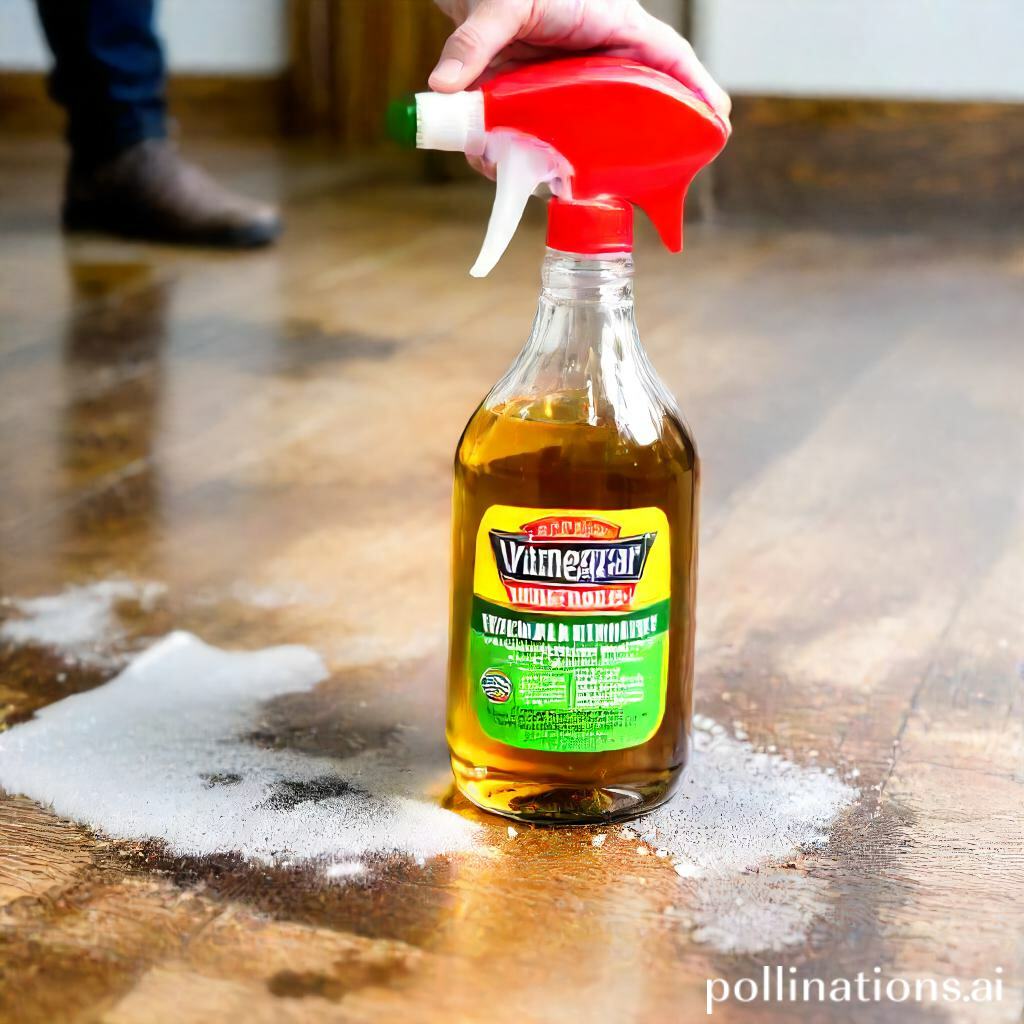 can vinegar mopping remove mold and mildew from floors