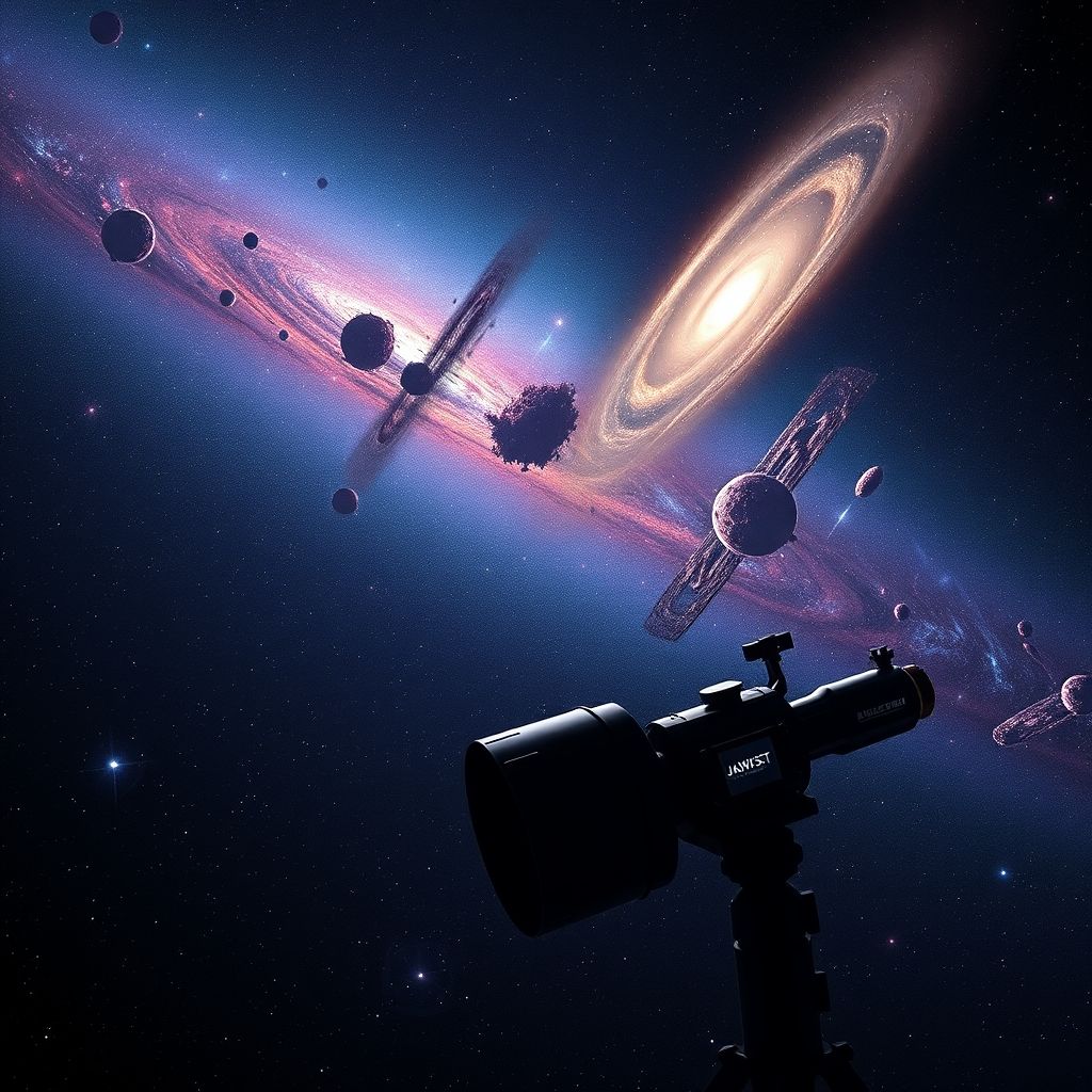 JWST: විශ්වයේ අරුණළු හෙළි කරන කාල යන්ත්රය ජේම්ස් වෙබ් අභ්යවකාශ දුරේක්ෂය මුල්ම මන්දාකිණි නිරීක්ෂණය කරන අයුරු