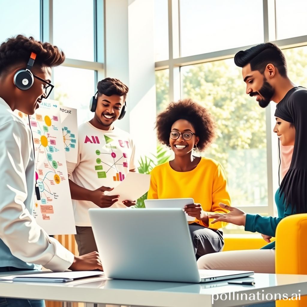 A bright, clean illustration of a diverse group of students actively engaged in learning. One student is using a mind map, another is listening to a podcast with headphones, a third is working on a laptop with diagrams, and a fourth is discussing with a peer. The setting is a modern, vibrant study space with natural light. The overall mood is positive, focused, and collaborative, conveying a sense of effective and enjoyable learning.