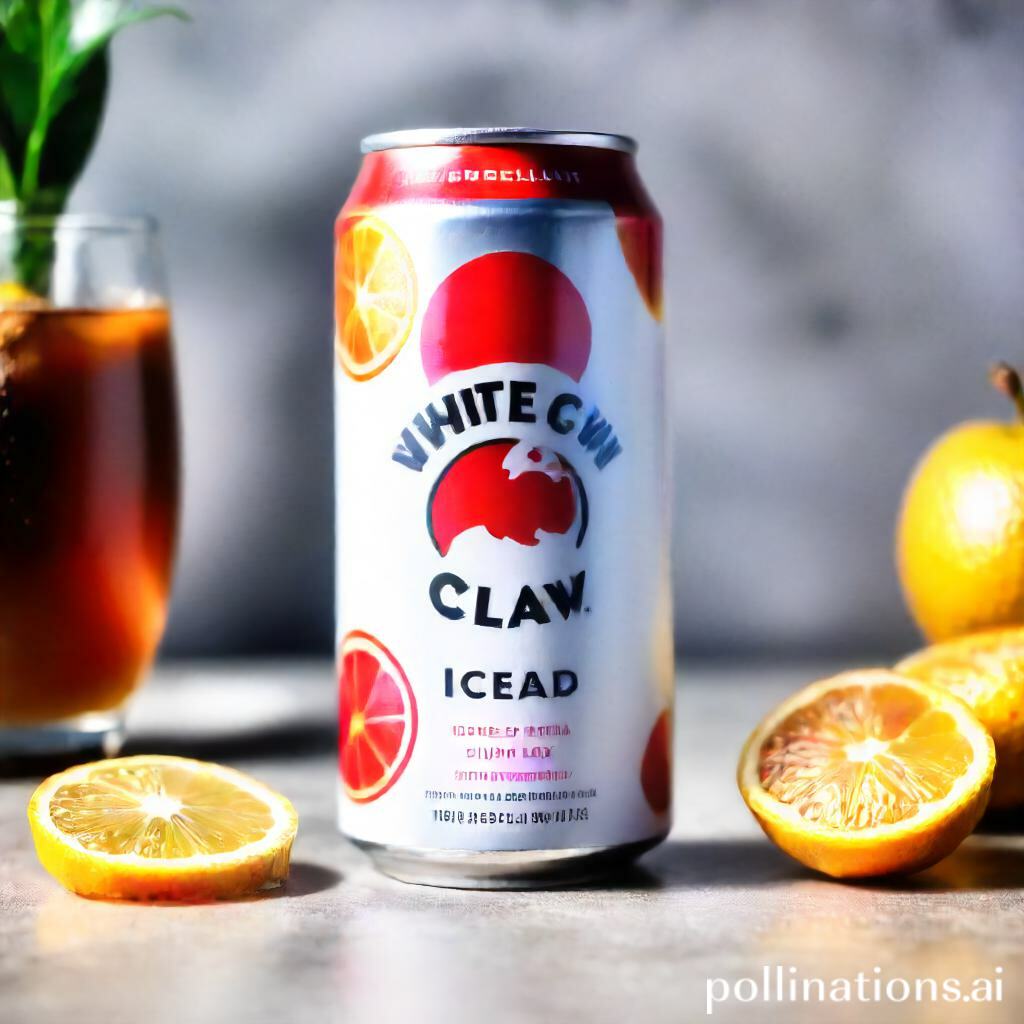 are white claw iced tea carbonated