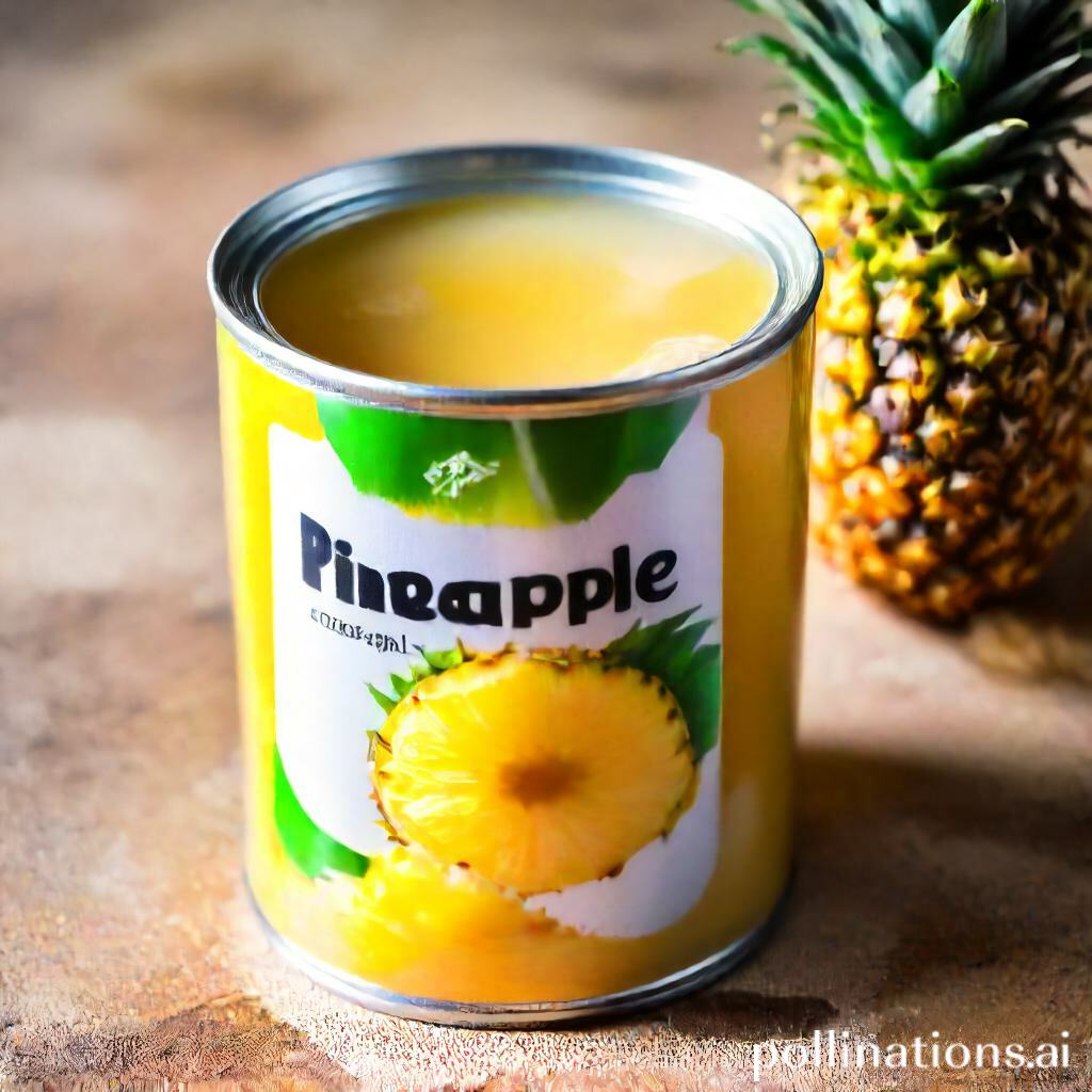 how to store canned pineapple juice after opening