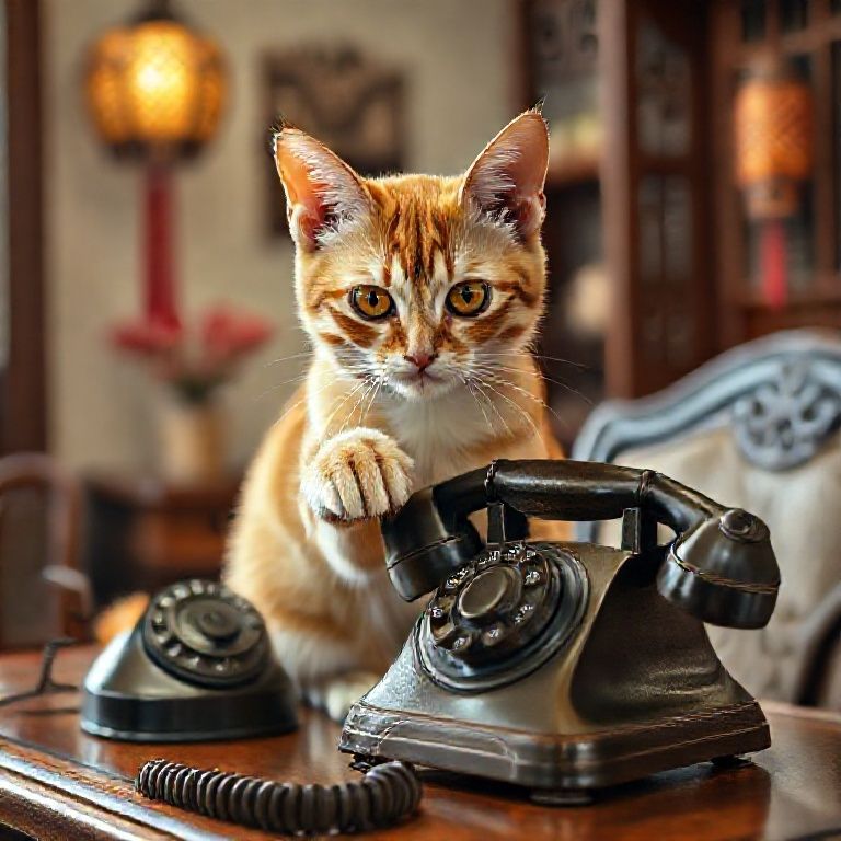 会打电话的猫