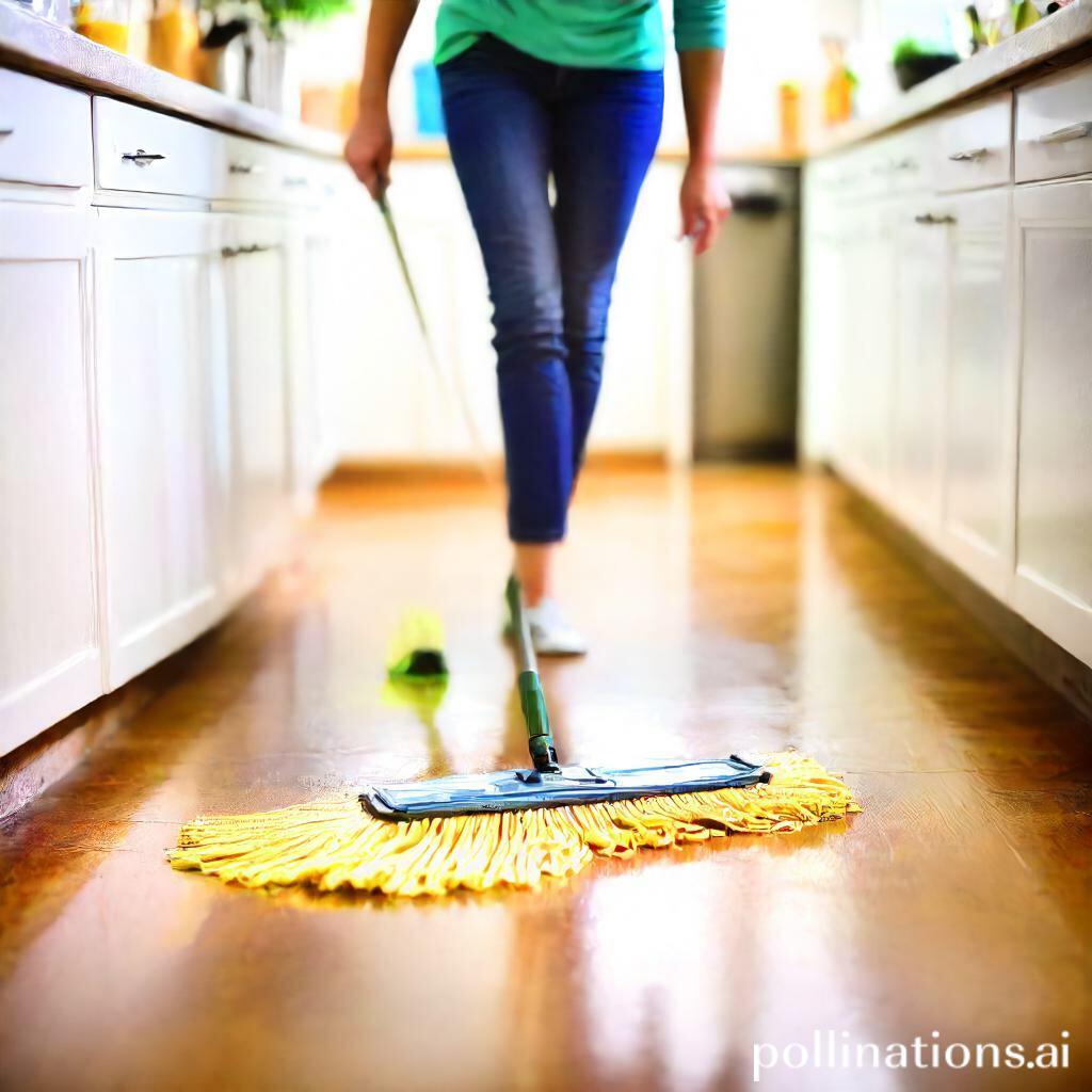 are there any precautions when using vinegar for mopping