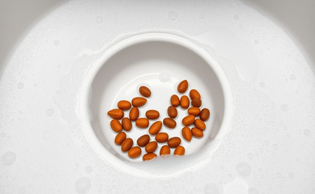 A clean pet food bowl surrounded by soap and water bubbles.