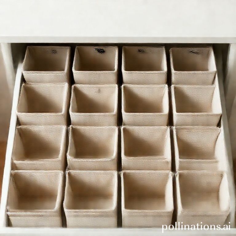 Tooloton 18-pack beige fabric drawer organizers neatly arranged, showcasing versatile home storage solutions.