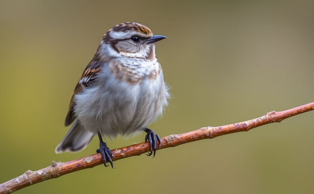 A close-up of a bird perched on a branch with droppings nearby.