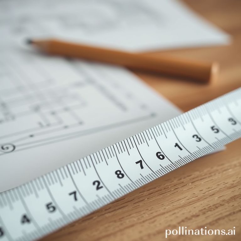 Measuring tape showing centimeters and inches.