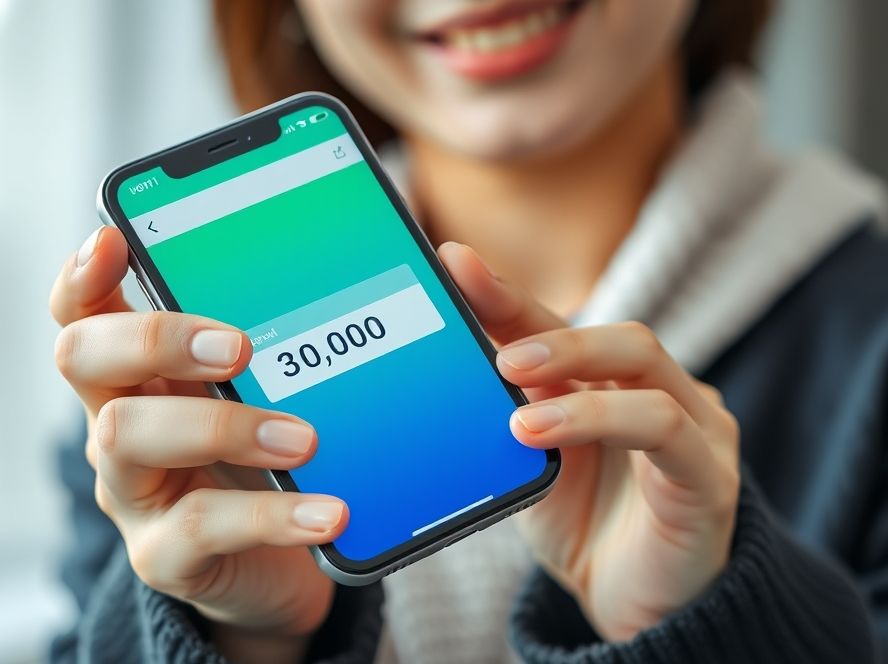 스마트폰 앱으로 상생페이백 3만원 환급을 확인하는 순간