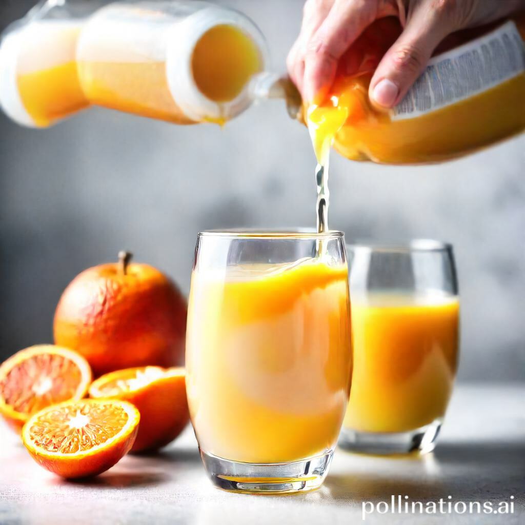 can i mix collagen with orange juice