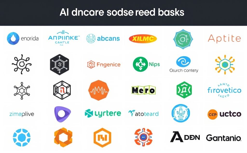 A collection of logos from popular open source AI frameworks.