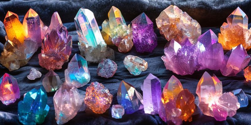 Çeşitli Renklerde Kristal Koleksiyonu