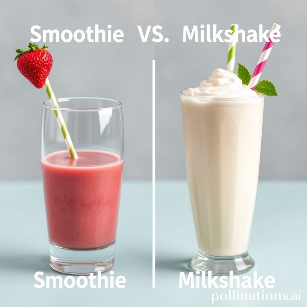 what is the difference between a smoothie and a milkshake