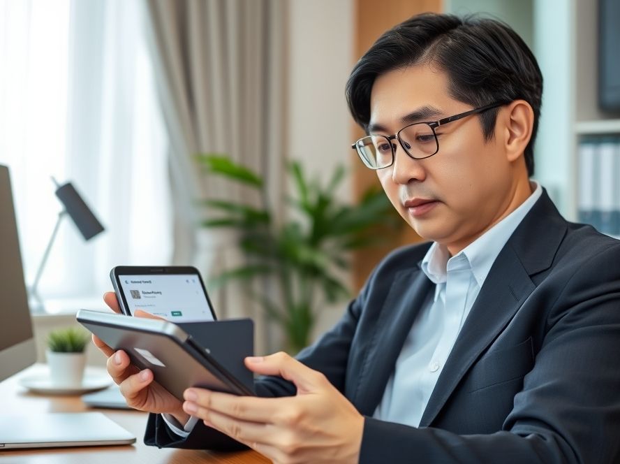 삼성카드 앱으로 상생페이백 등록을 쉽고 빠르게 완료하는 모습