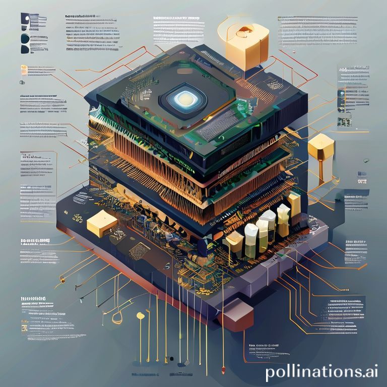 A conceptual infographic showing the different layers of a modern CPU, highlighting core types (P-core, E-core), cache, and integrated graphics.