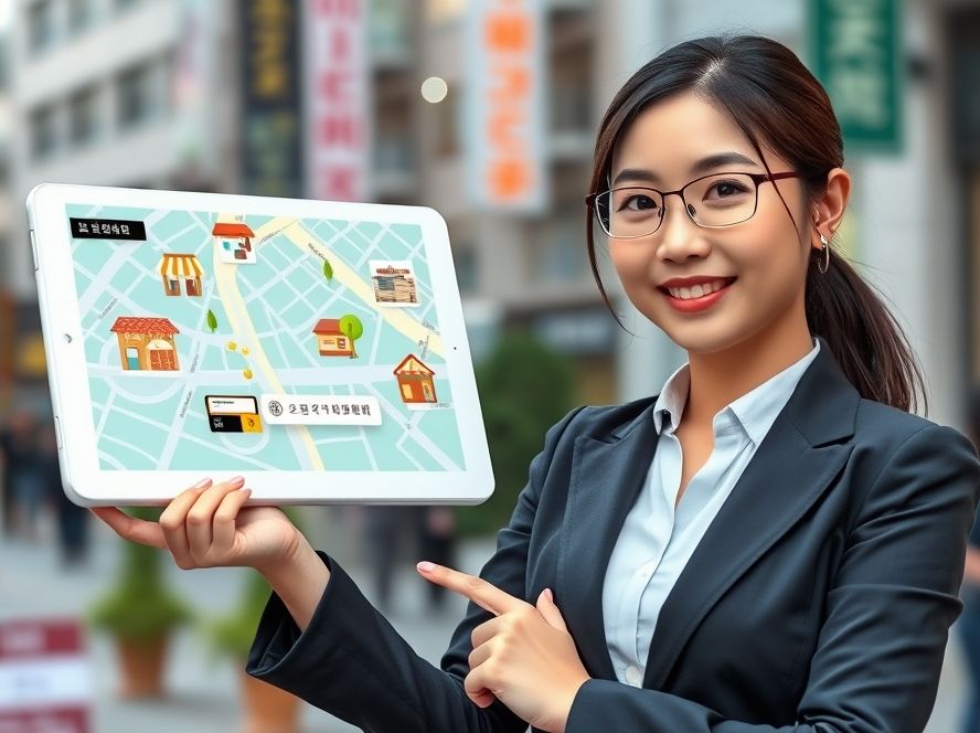 둔산동 지도에서 상생페이백 사용처를 발견하는 모습