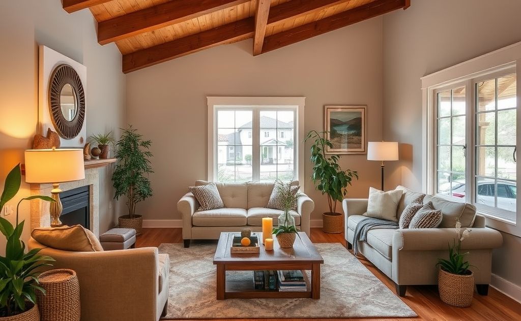 A cozy home with efficient heating and cooling systems in Sacramento.