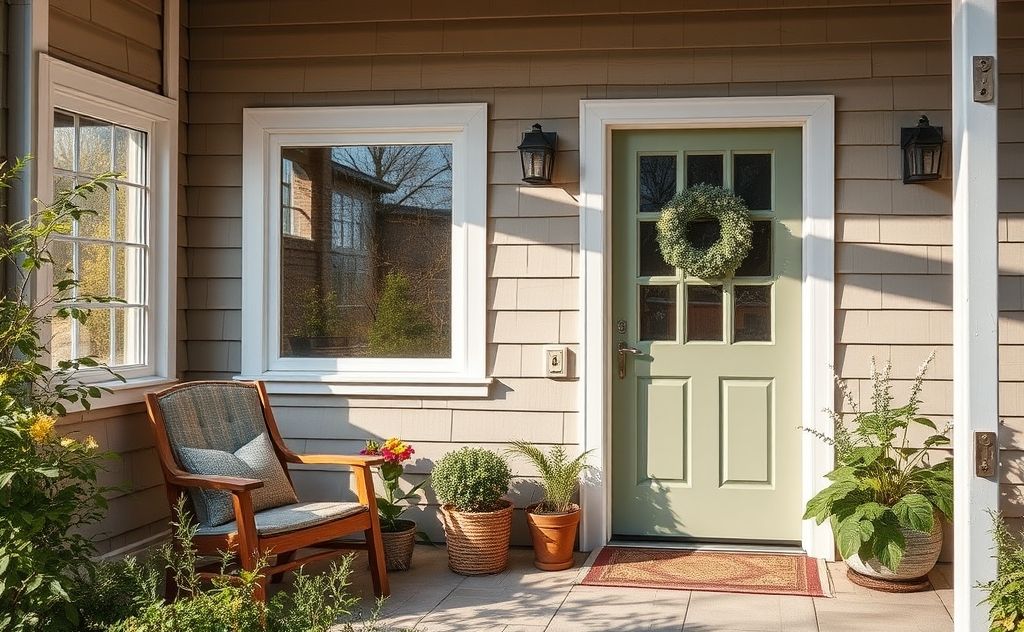 A cozy home with sealed windows and doors to block pollen.