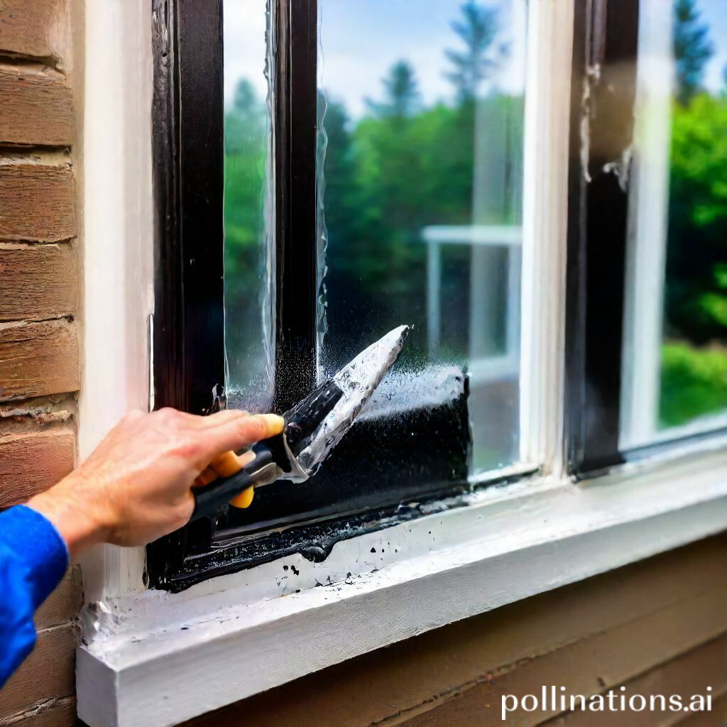 how to remove black mold from silicone sealant around windows