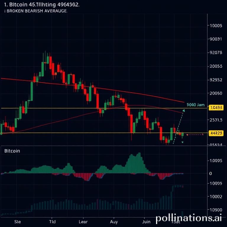 Hourly Bitcoin price chart showing a recovery from $108,680, breaking bearish trendline, with current resistance at $112,500.