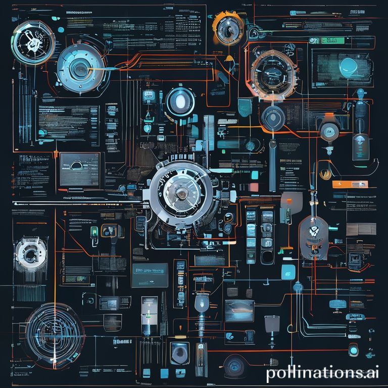 A detailed diagram illustrating the AI Overclocking process: sensors collect data (temp, freq, power), an AI algorithm analyzes, and then dynamically adjusts CPU voltage and frequency settings, followed by continuous real-time monitoring and re-adjustment.