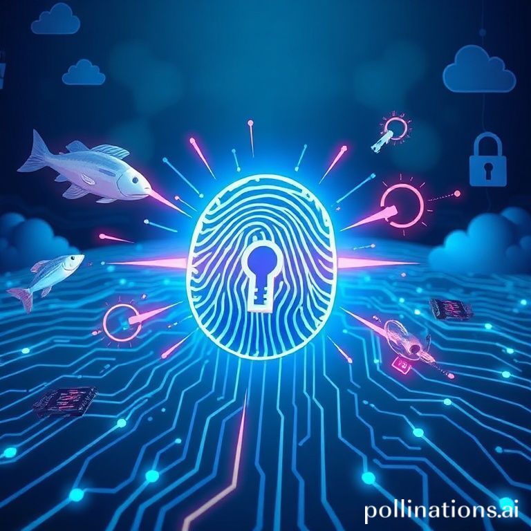 Visualizing strong authentication: A passkey protects digital data from phishing threats, highlighting secure login solutions for financial platforms.