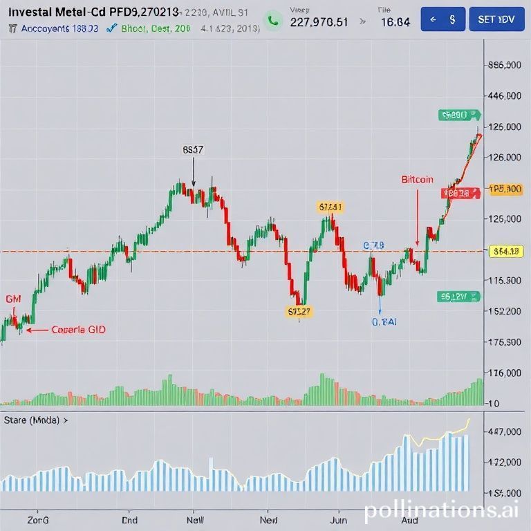 Financial chart comparing Bitcoin, gold, and industrial metals price trends, highlighting market dynamics and investment considerations.