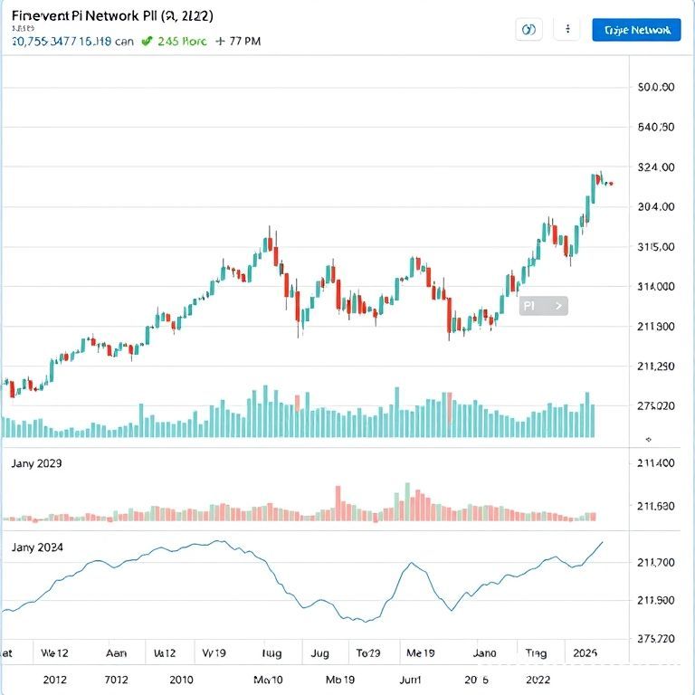 Grafik harga Pi Network (PI) menunjukkan stabilitas di sekitar $0.26-$0.27 menjelang akhir Hackathon 2025 dan peluncuran fitur baru.