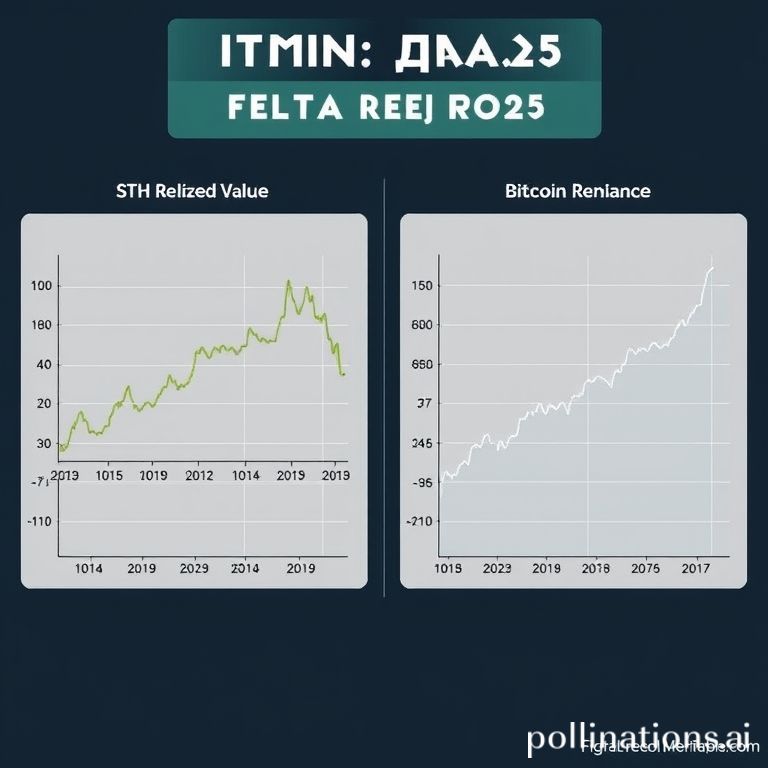 Chart depicting Bitcoin Short-Term Holder Realized Value RVT nearing lows and Bitcoin dominance recovering.