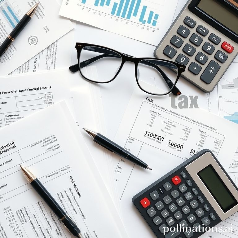 Financial documents, calculator, and glasses on a desk, representing strategic tax planning and investment optimization.
