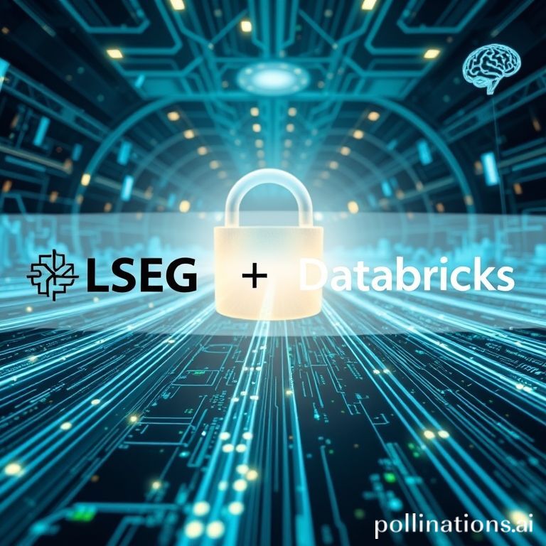 LSEG and Databricks logos intertwined, symbolizing their partnership in providing AI-ready financial data for enhanced analytics and intelligent agents.